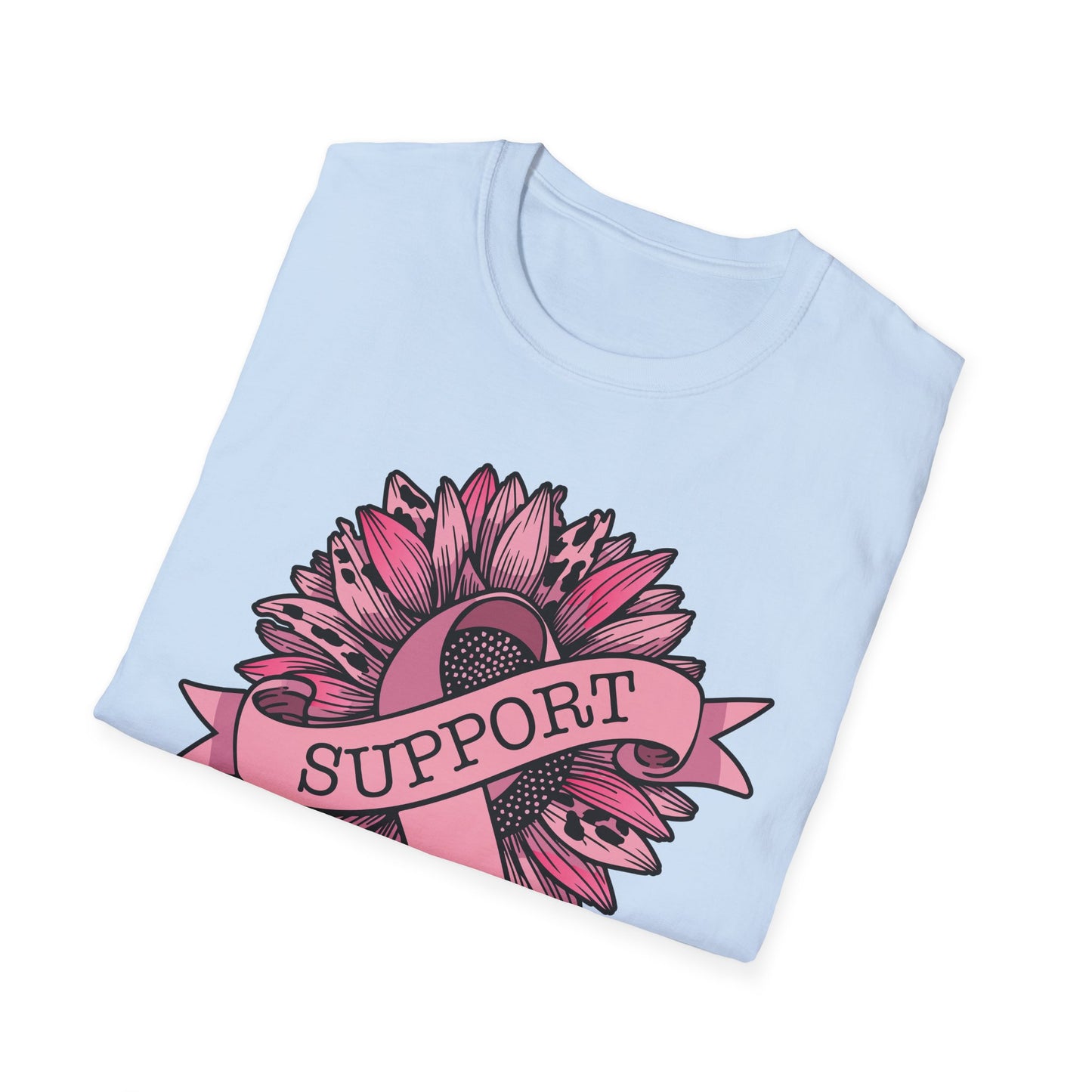 Sunflower Pink Breast Cancer Awareness Women Warrior T-Shirt For Men Women