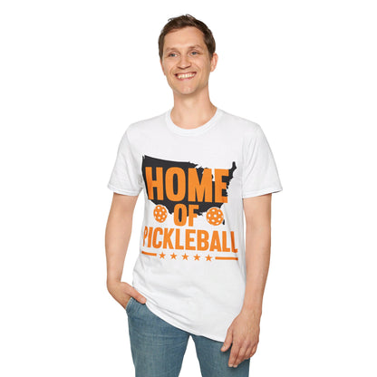 Home of Pickleball USA Map America T-Shirt For Men Women Kids