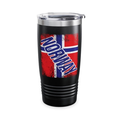 NORWAY Flag Vintage Distressed NORWAY Tumbler