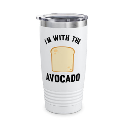 Funny I Am With The Avocado Halloween Costume Tumbler For Men Women