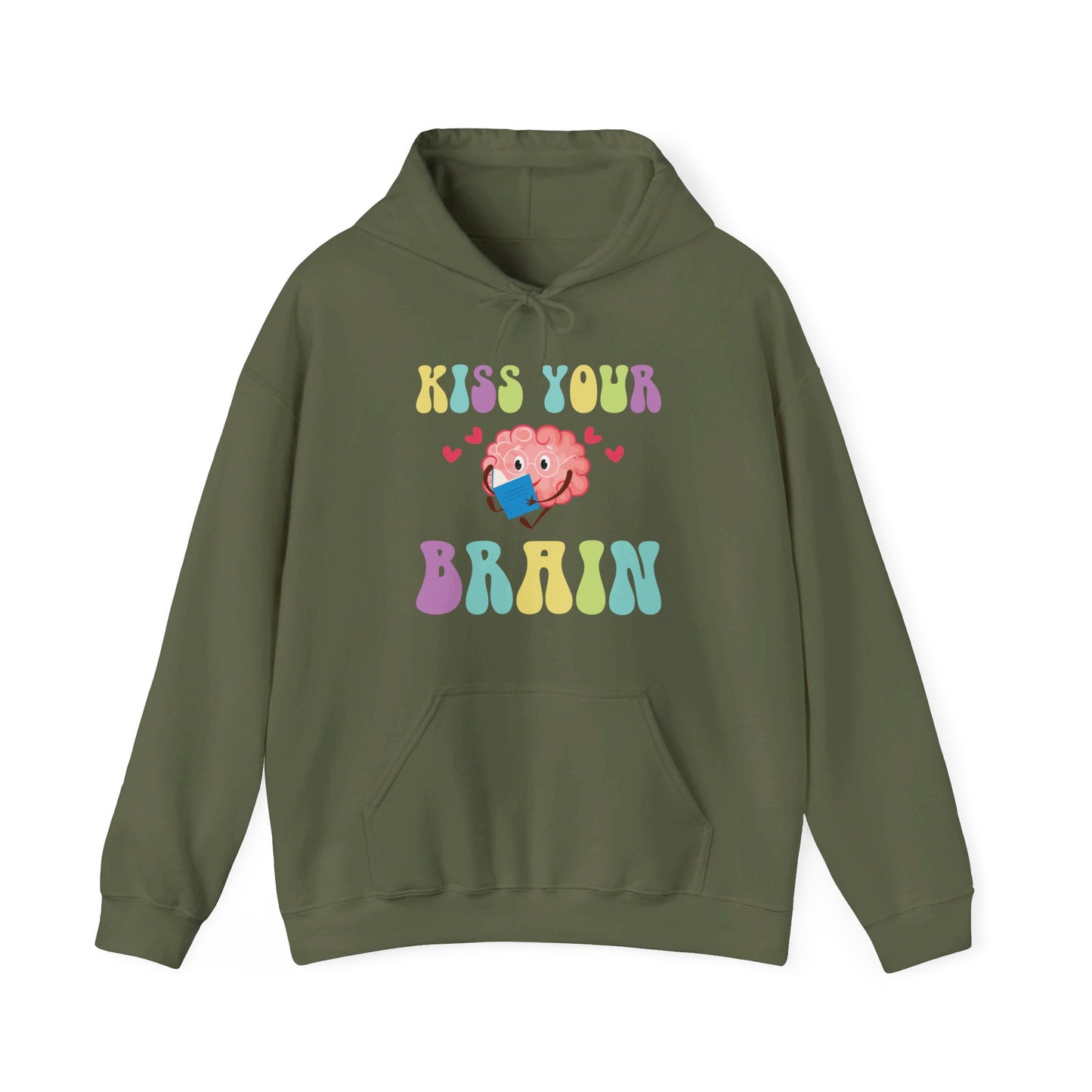 Funny Back To School Kiss Your Brain Cute Teacher Appreciation Hoodie For Men Women Hoodie