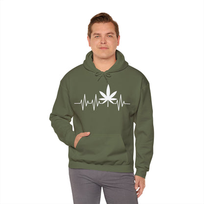 Funny Weed Cannabis Marijuana Leaf Heartbeat Stoner Tie Dye Hoodie For Men Women Hoodie