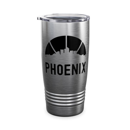 Phoenix Skyline Basketball B-Ball Arizona City Retro Tumbler For Men Women