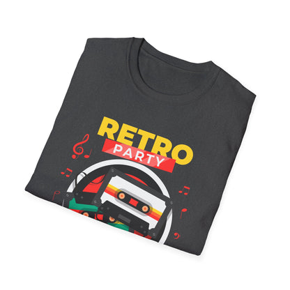 Retro Party 80's Funny Cassette Tape Vintage T-Shirt for Men Women