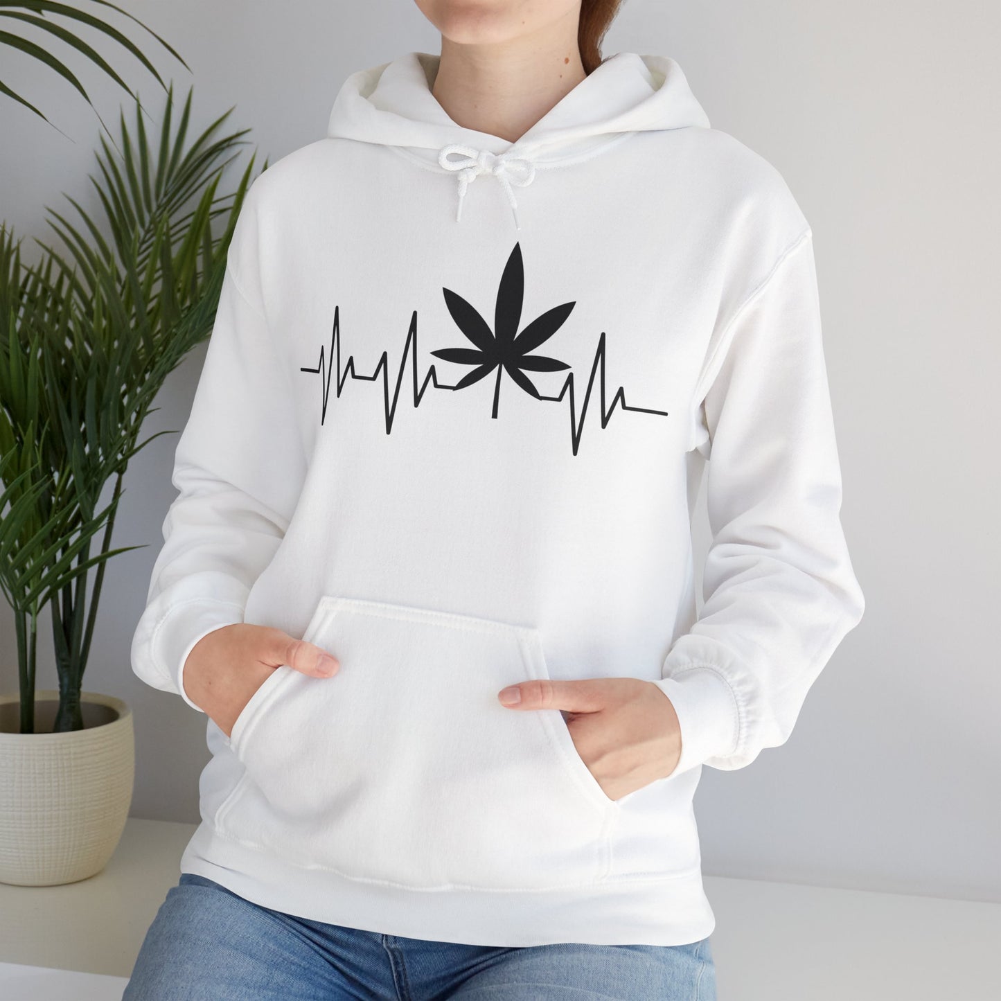 Funny Weed Cannabis Marijuana Leaf Heartbeat Stoner Tie Dye Hoodie For Men Women Hoodie