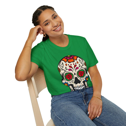 Sugar Skull Dia De Los Muertos Costume Halloween Day Of Dead T-Shirt