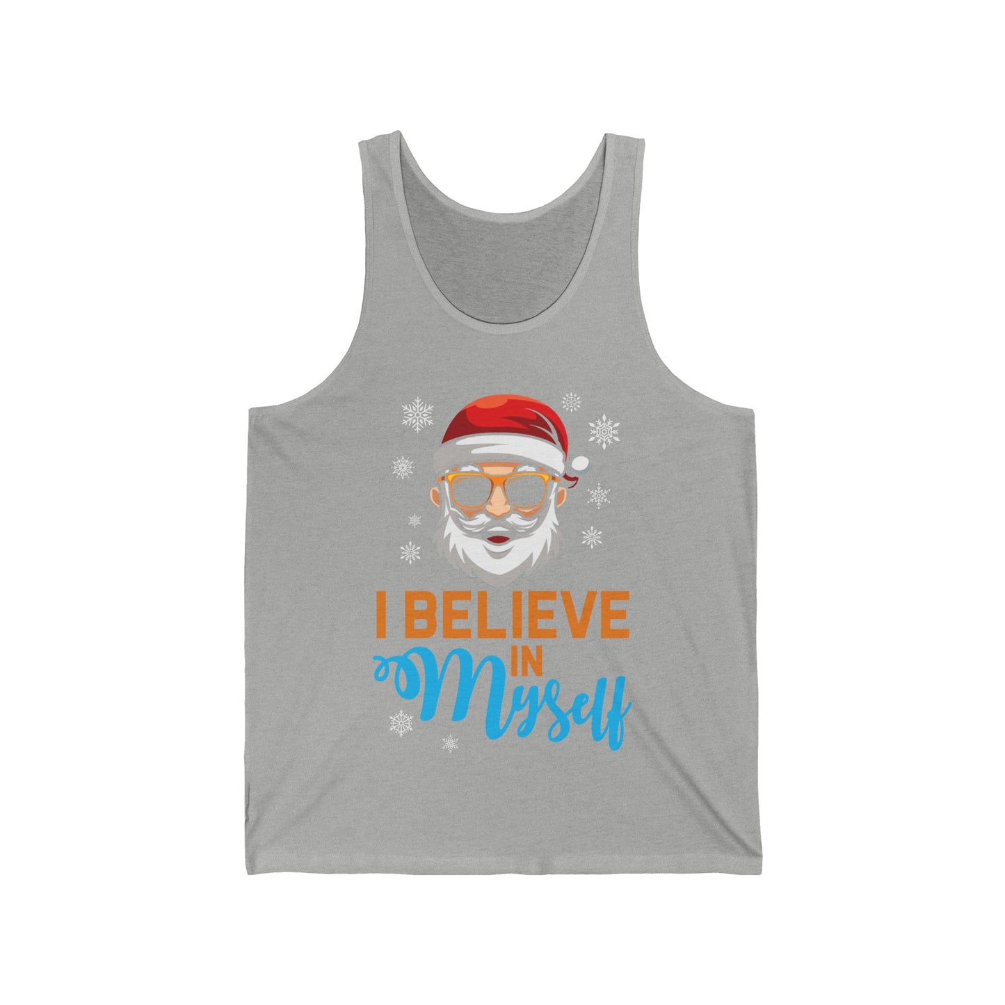 I Believe In Myself Santa Claus Funny Christmas Santa Xmas Tank Top