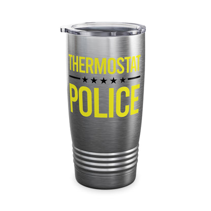 Men's Thermostat Police For A Police Fathers Day Dad Papa Tumbler