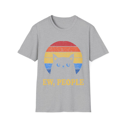 Funny Ew People Cat Introvert Antisocial Sarcastic T-Shirt