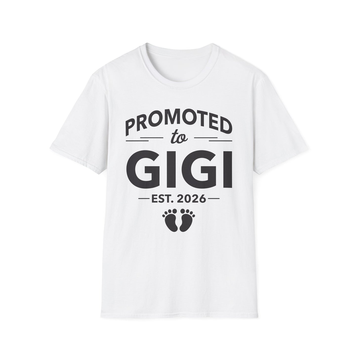 Funny Promoted To Gigi Est 2026 First Time Mothers Day T-Shirt For Women