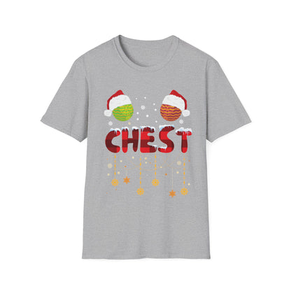 Chest Nuts Matching Chestnuts Funny Christmas Couples Chests T-Shirt