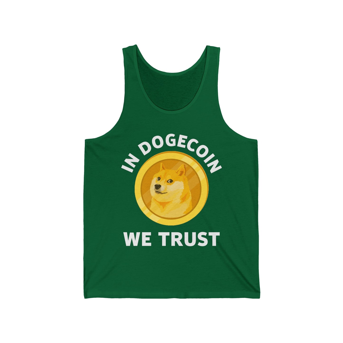In Dogecoin We Trust Blockchain Doge Cryptocurrency Tank Tops