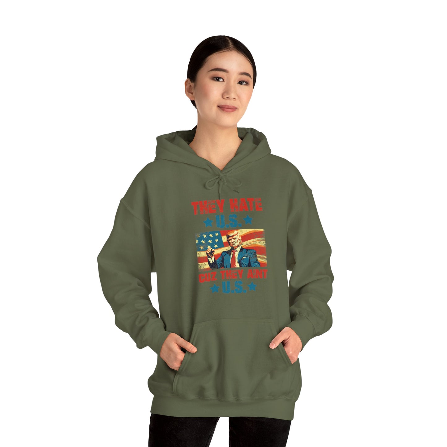 They Hate Us Cuz They Ain't Us Funny Trump 4th Of July 2024 Hoodie For Men Women Hoodie