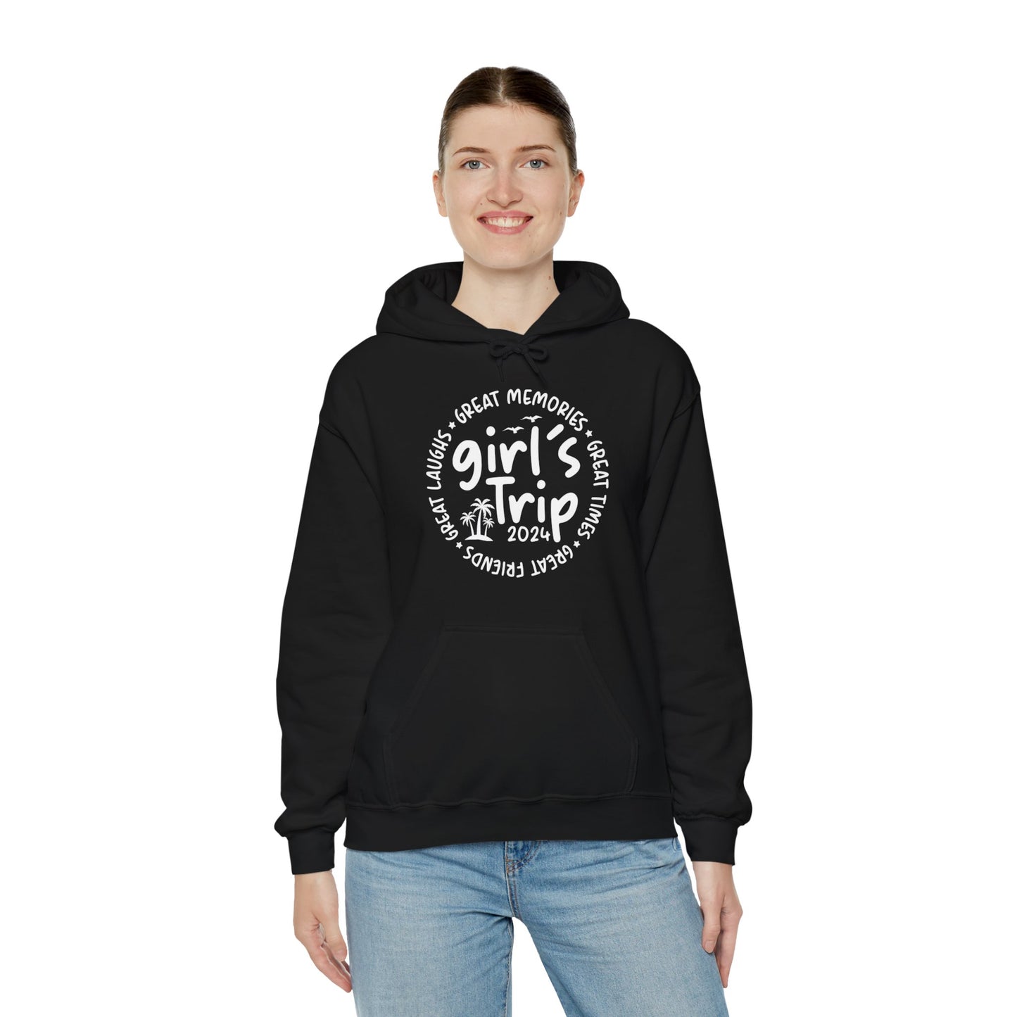 Girl's Trip 2024 Memories Friends Trip Matching Vacation Hoodie For Men Women Hoodie