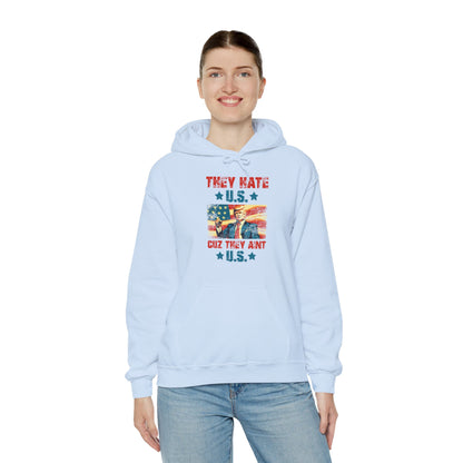 They Hate Us Cuz They Ain't Us Funny Trump 4th Of July 2024 Hoodie For Men Women Hoodie