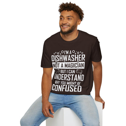 Funny Dishwashing Gift Dishwasher Magician T-Shirt Men Women