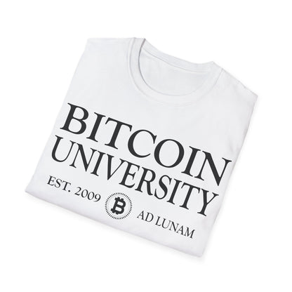 Bitcoin University To The Moon, Funny Vintage Distressed BTC T-Shirt For Men Women T-Shirt