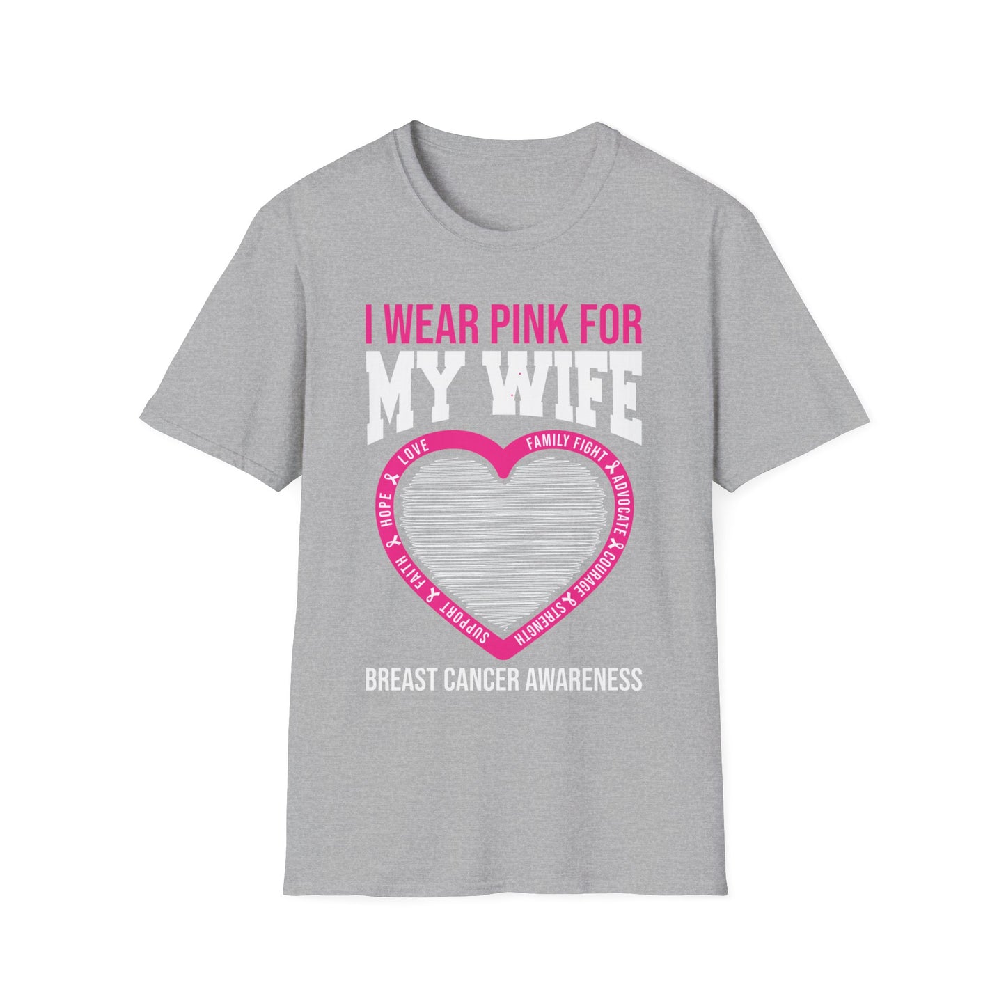 Husband Men I Wear Pink for My Wife Breast Cancer Awareness T-Shirt