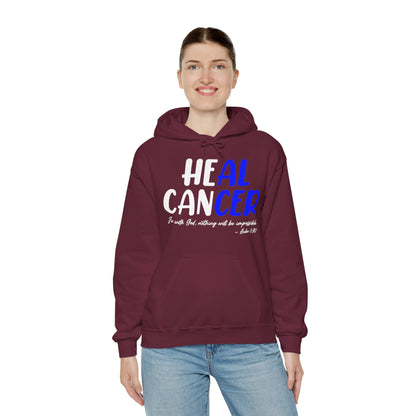 Colon Cancer Faith Bible Verse CRC Awareness Support Heal Family Hoodie For Men Women