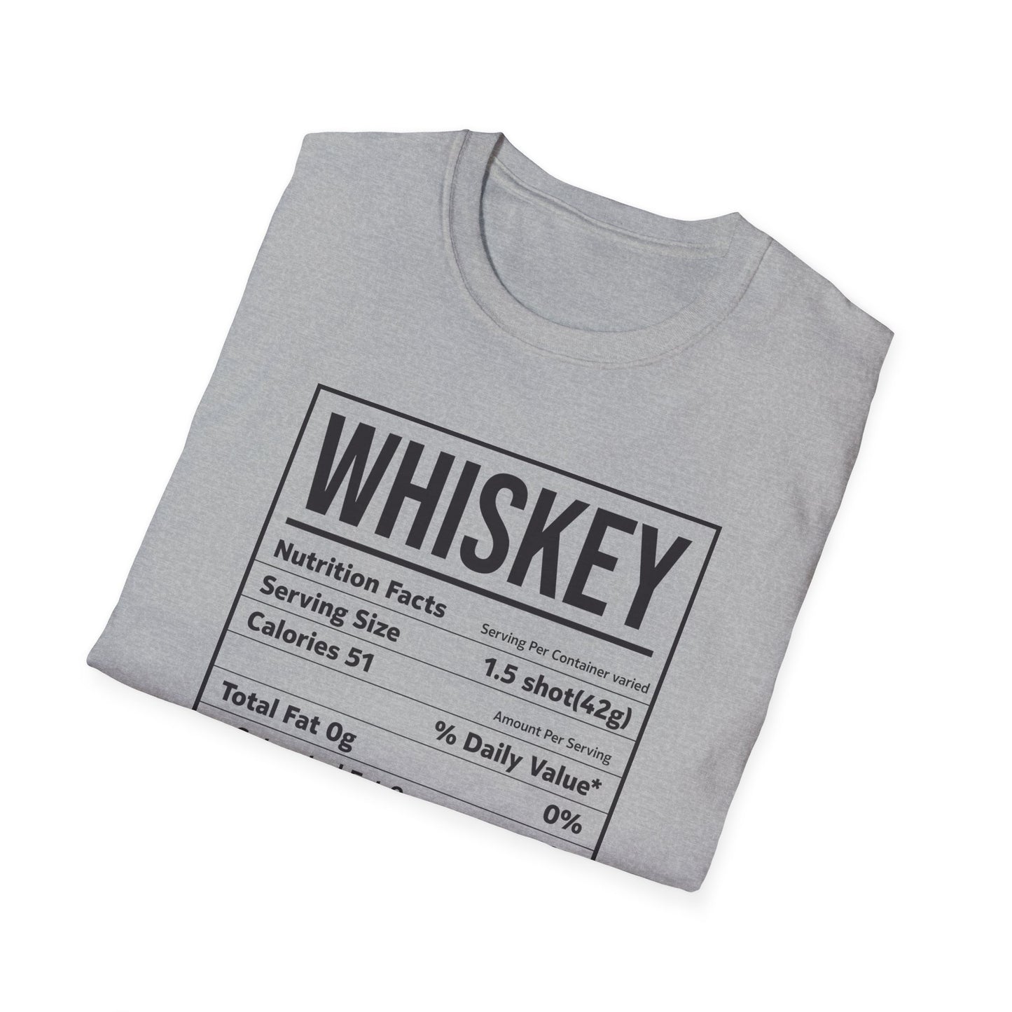 Whiskey Nutrition Facts Funny Family Matching Thanksgiving Christmas Drinking T-Shirt For Men Women