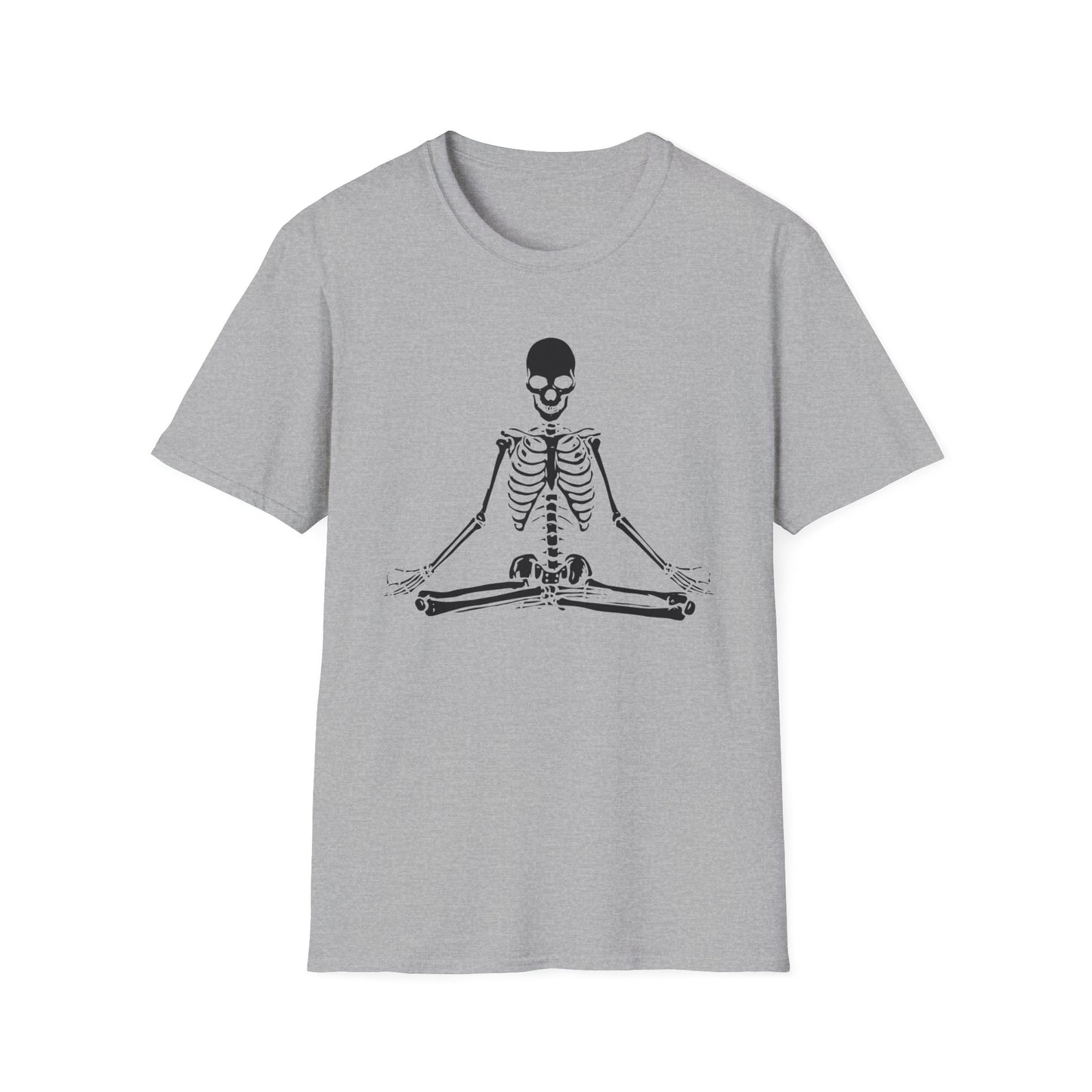 Meditating Skeleton Funny Freaky Yoga Zen Balance Halloween Costume Shirt for Men Women T-Shirt