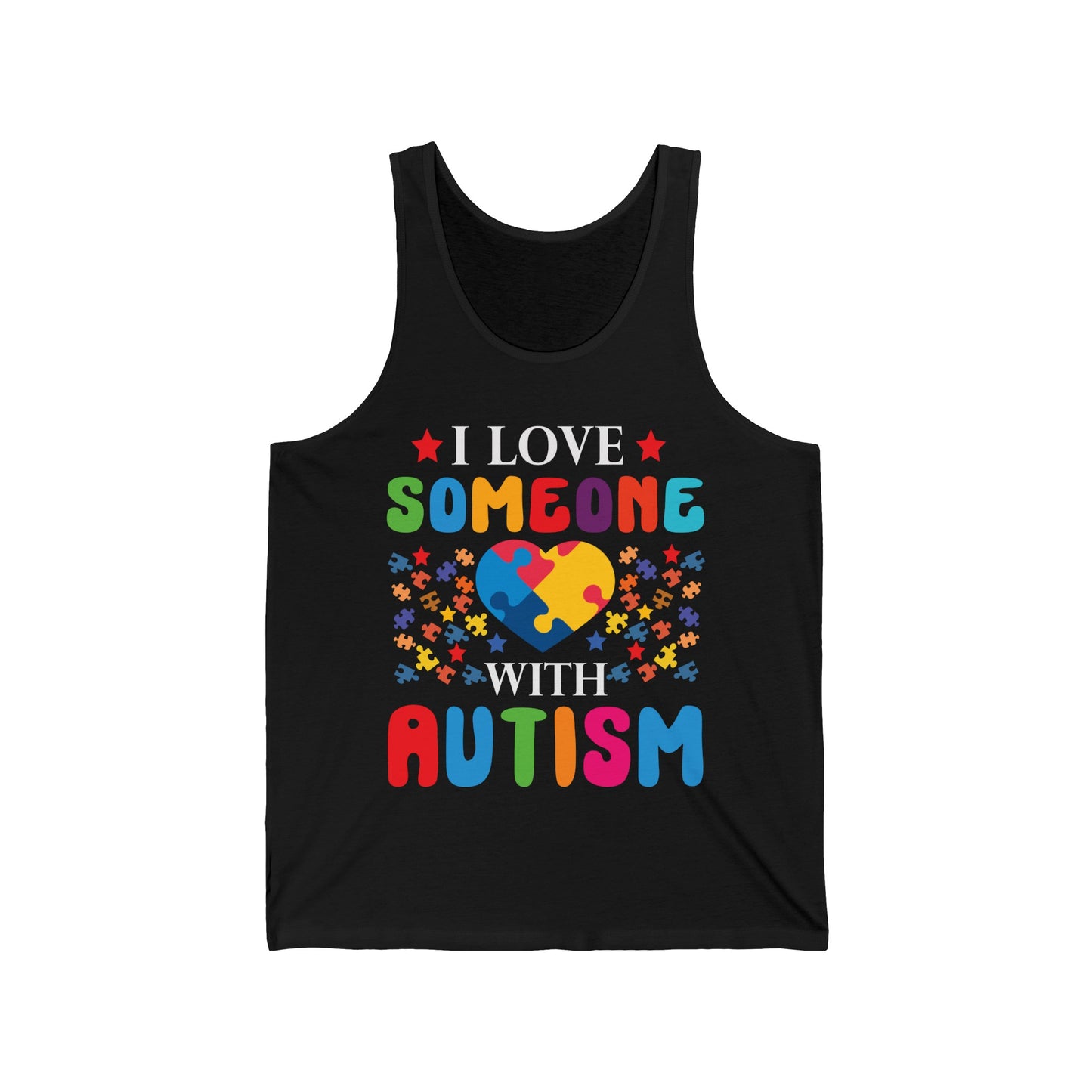 Funny I Love Someone with Autism Awareness Tank Top For Men Women