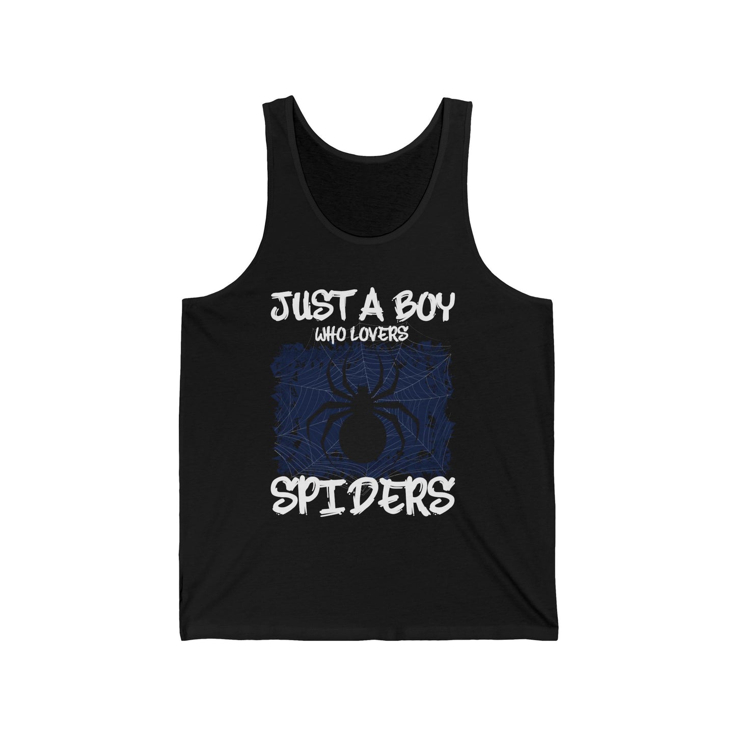 Just A Boy Who Loves Spiders Retro Spider Lover Tank Top For Men Kids Tank Top