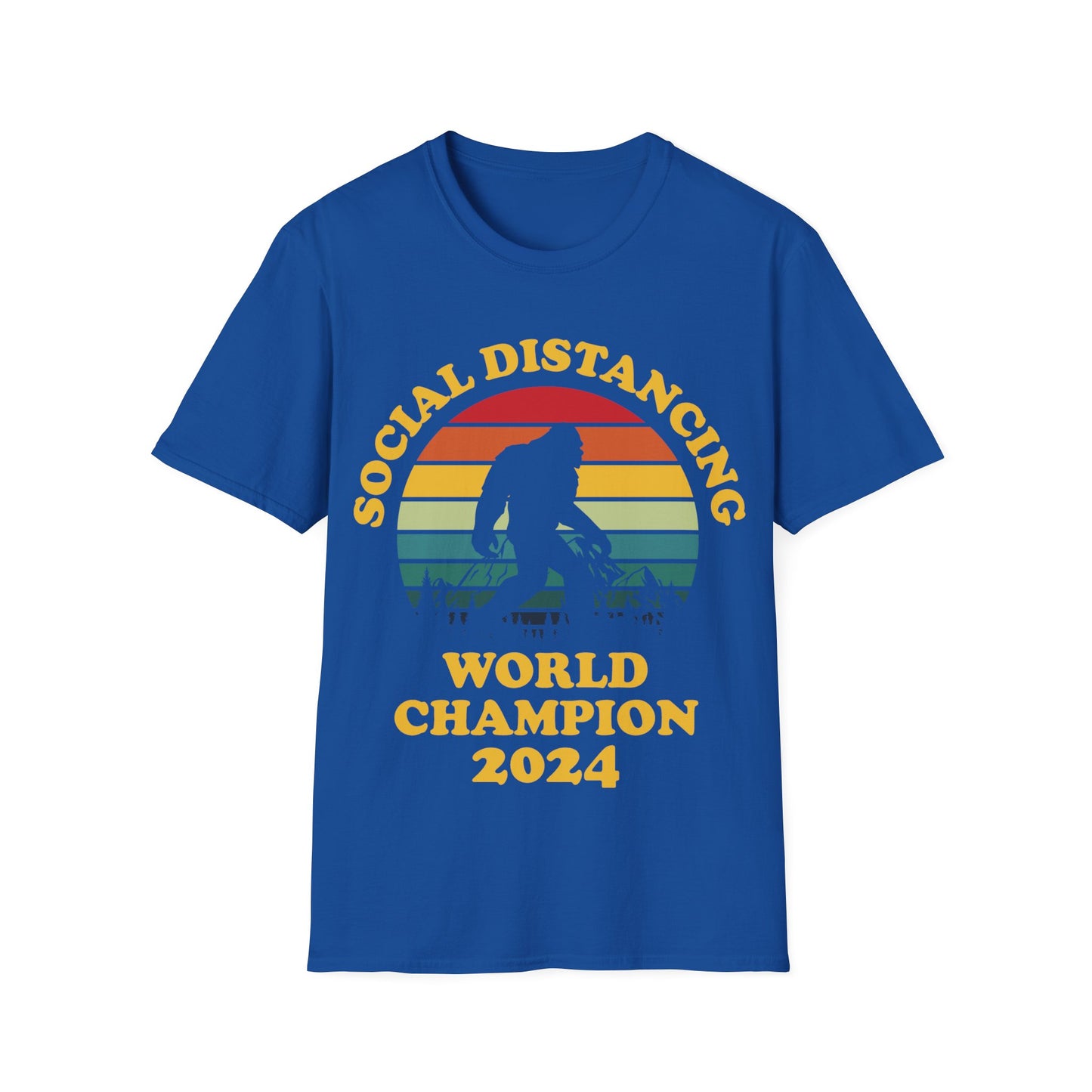 Bigfoot Social Distancing World Champion 2024 T-shirt For Men Women