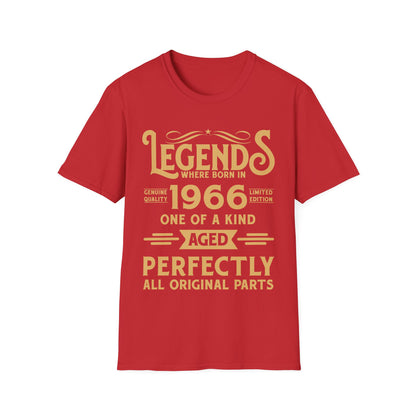 60th Birthday Tee 60 Years Old Vintage Legends Funny Born In 1966 T-Shirt For Men Women T-Shirt
