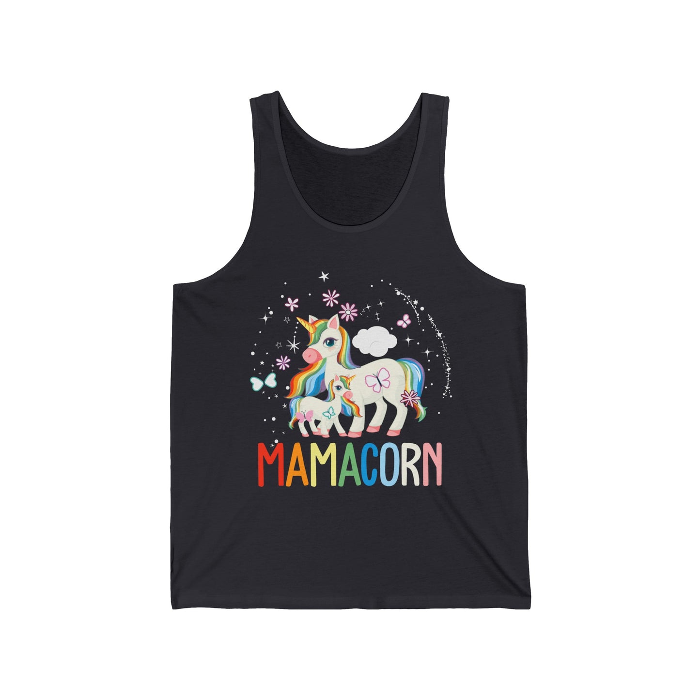 Funny Mamacorn Unicorn Lover Mom Mothers Day Retro Tank Tops