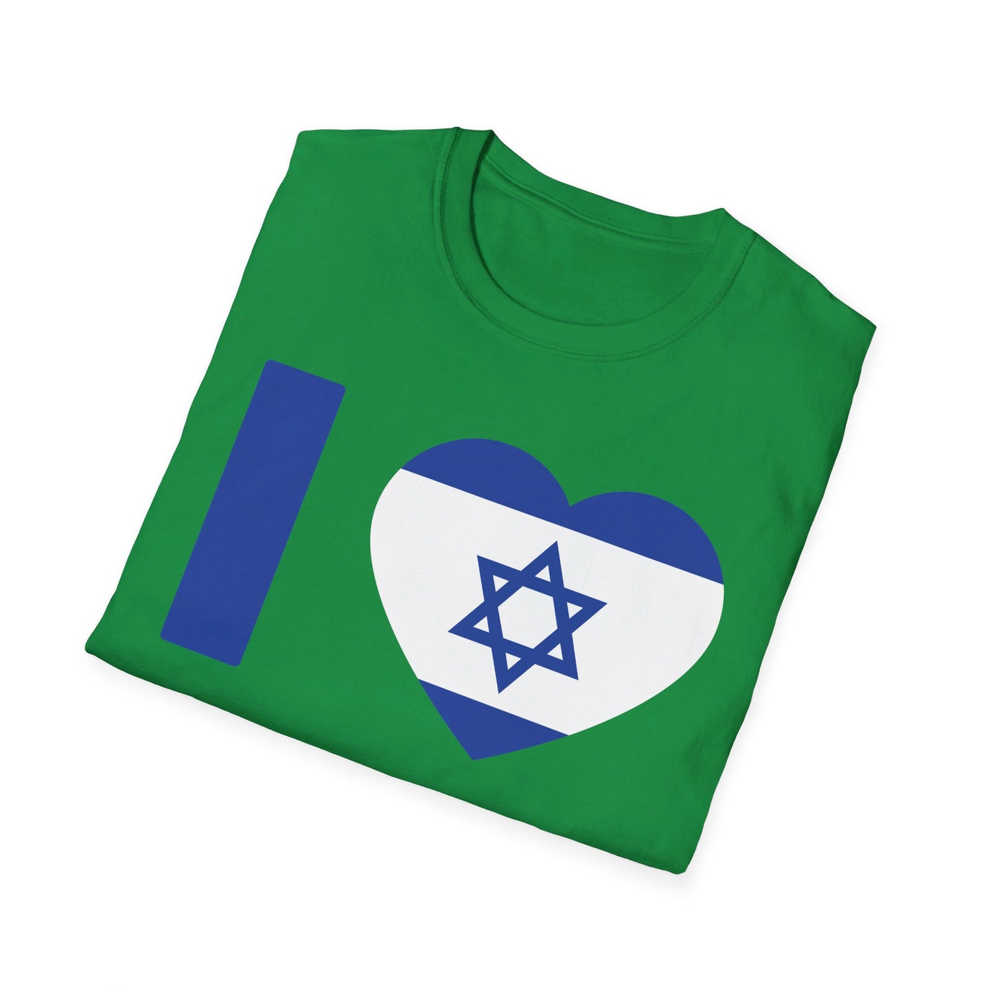 I Love Israel Flag Heart Jews Jewish T-Shirt For Men Women T-Shirt