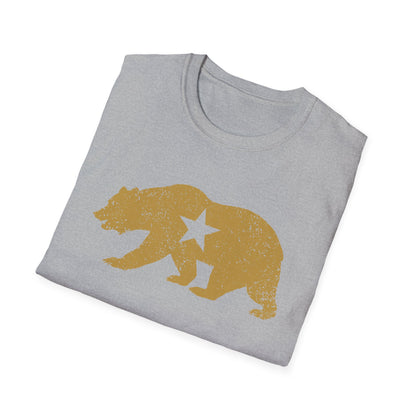 California Golden State Bear Vintage Distressed Graphic T-Shirt