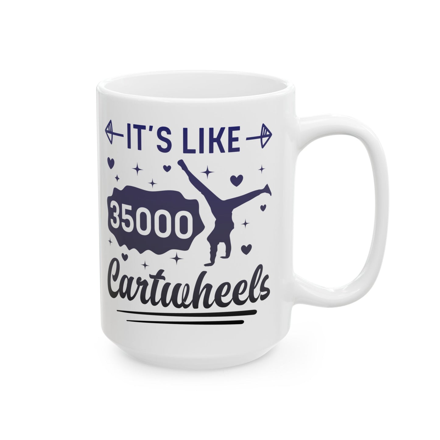 Tie-dye Why Walk When You Cartwheel Quote Gymnastics Cheerleader Gymnast Girl Coffee Mug