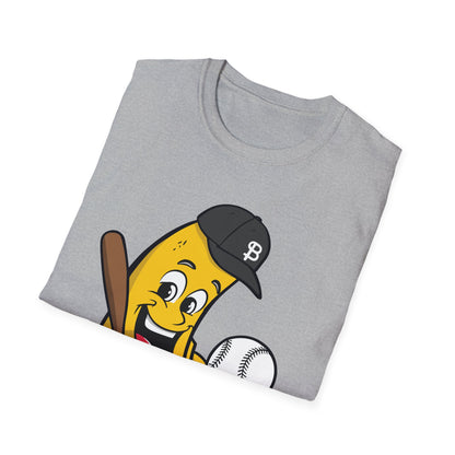 Funny Banana Playing Baseball Fruit Lover Baseball Player T-Shirt For Men Women T-Shirt