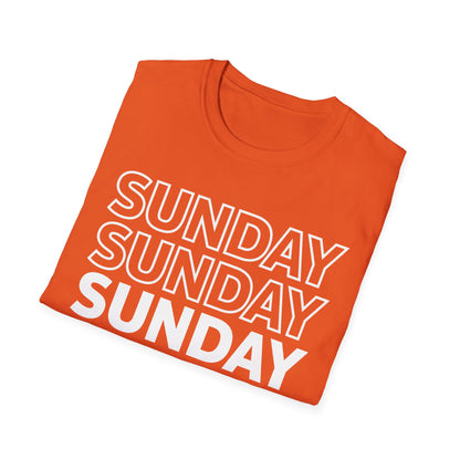 Sunday Funday Rainbow Fade Color Party T-Shirt