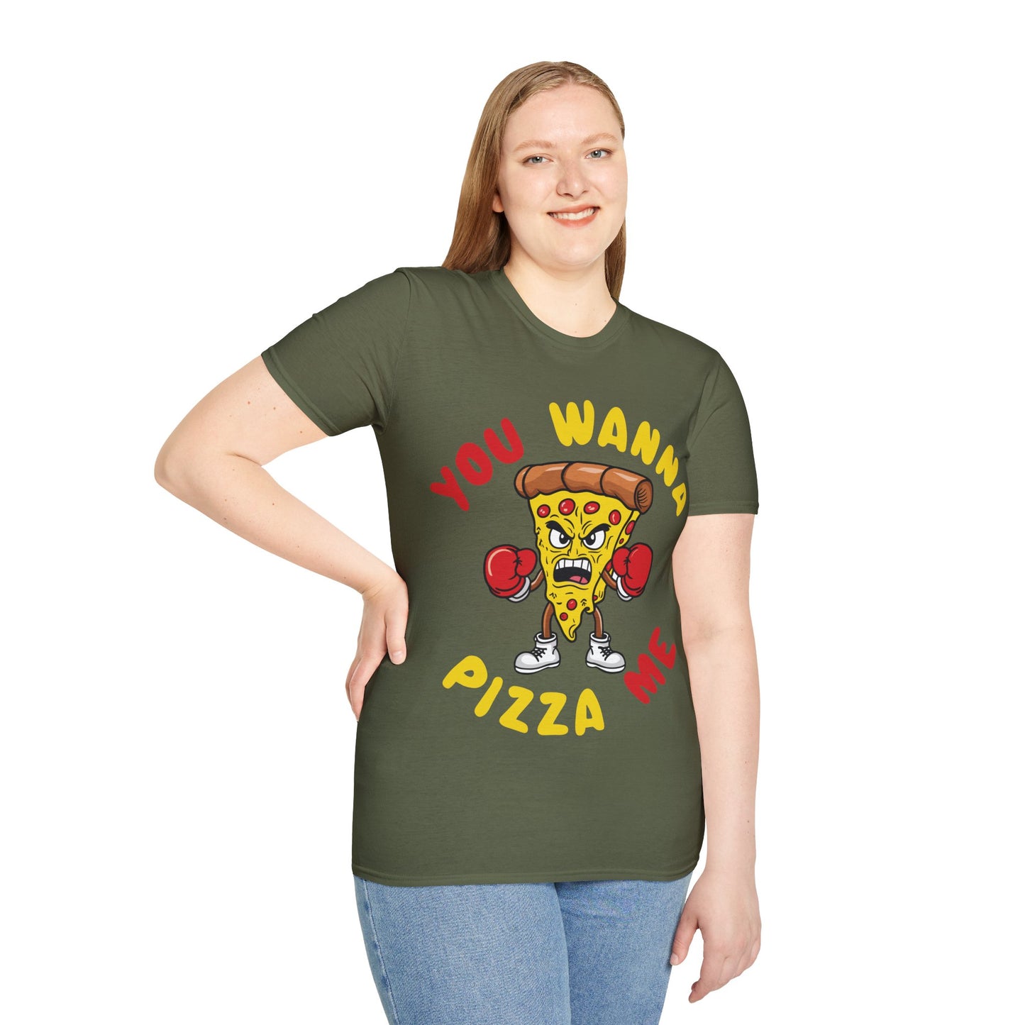 Funny You Wanna Pizza Me Foods Lovers T-Shirt For Men Women T-Shirt