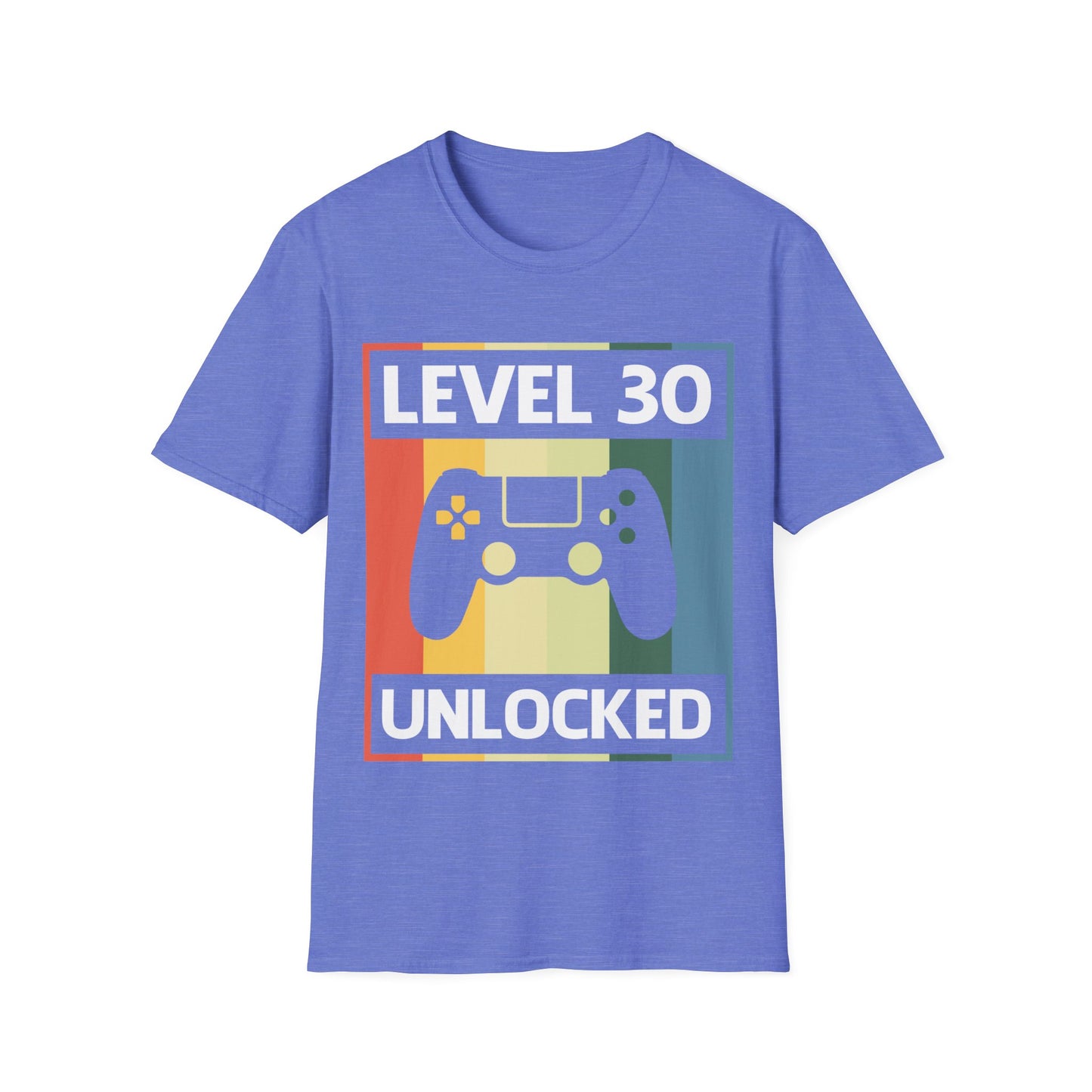 Funny Level 30 Unlocked Video Gamer Gaming 30th Birthday T-Shirt for Men Women