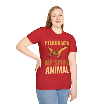 Funny Pterodactyl Is My Spirit Animal Dinosaur Gift T-Shirt For Men Women