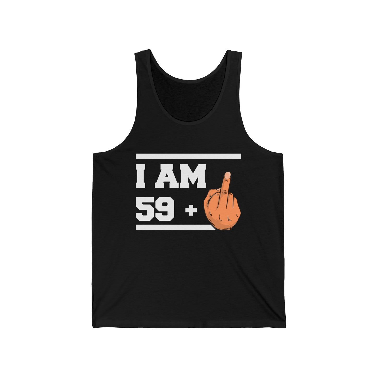 Funny 60th Birthday Sarcastic Gift 59+1 59 Plus 1 Tank Tops For Men Women