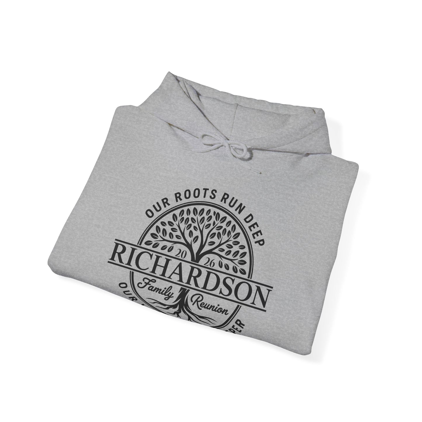 Personalized Richardson Family Reunion Our Roots Run Deep Hoodie For Men Women