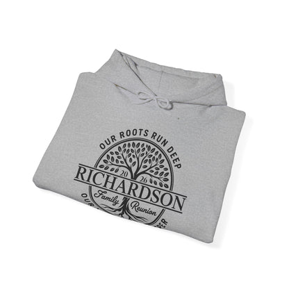 Personalized Richardson Family Reunion Our Roots Run Deep Hoodie For Men Women