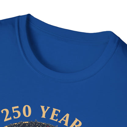 250 Years Faith and Freedom Christian USA 250th Anniversary T-Shirt