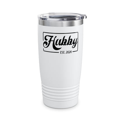 Hubby Est 2024 Just Married Honeymoon Wedding Couples Tumbler For Men Tumbler