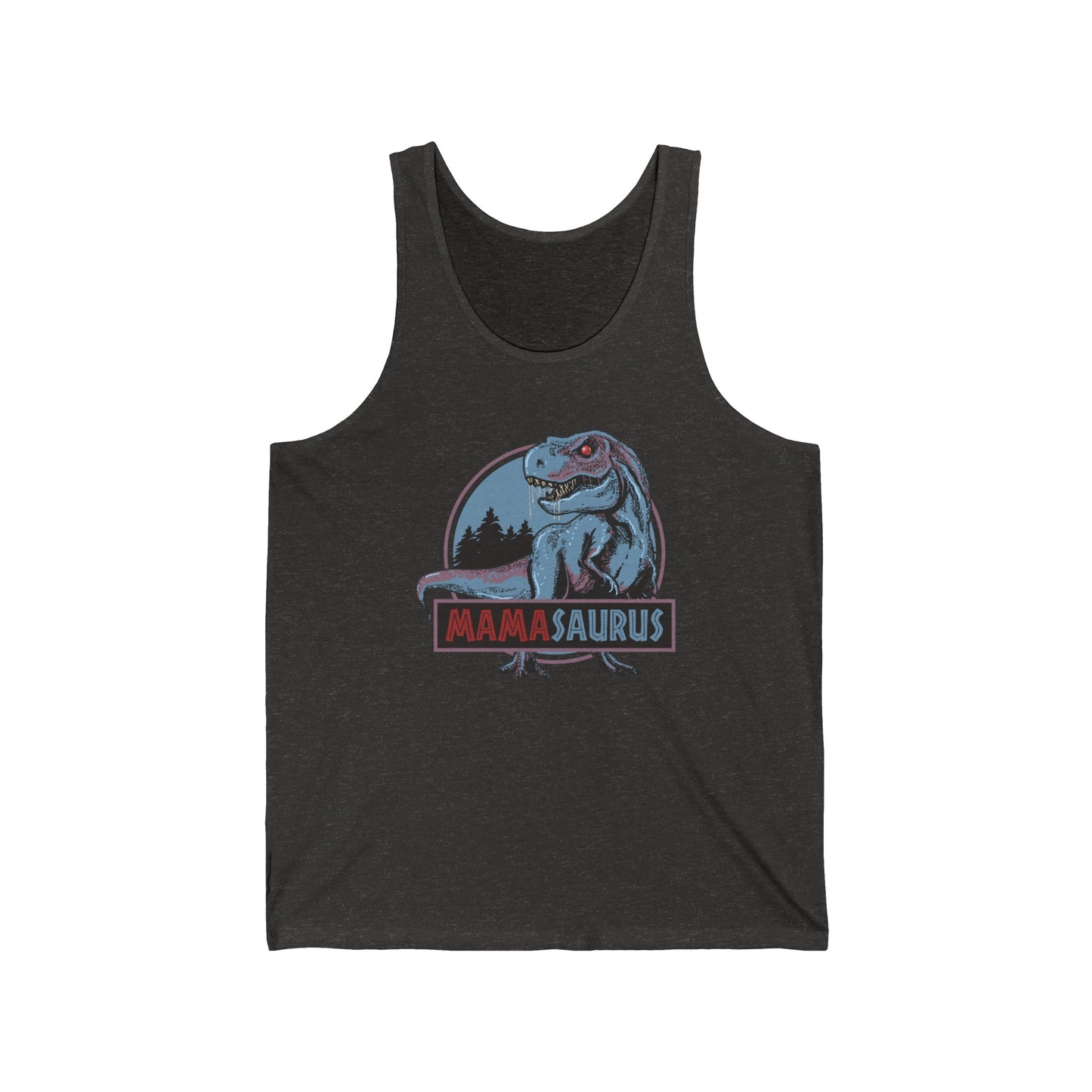 Mamasaurus Funny T-Rex Dinosaur Mama Saurus Family Matching Mothers Day Tank Tops