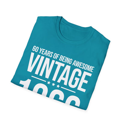 60 Year Old Gifts Vintage 1966 60 Years Awesome 60th Birthday T-Shirt