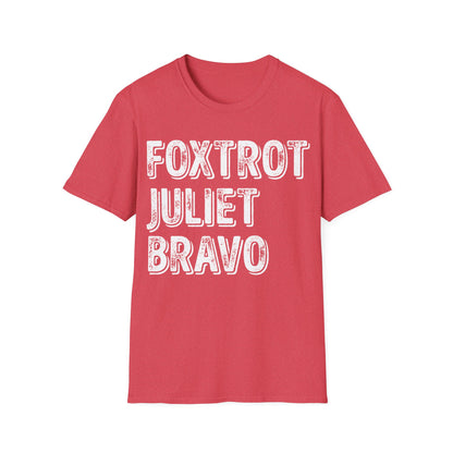 Retro Vintage Foxtrot Juliet Bravo T-Shirt For Men Women