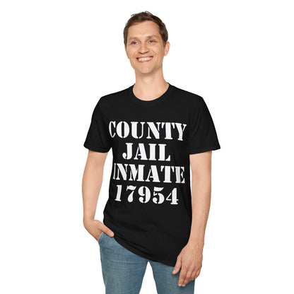 Halloween County Jail Inmate Prisoner Costume Party T-Shirt For Men