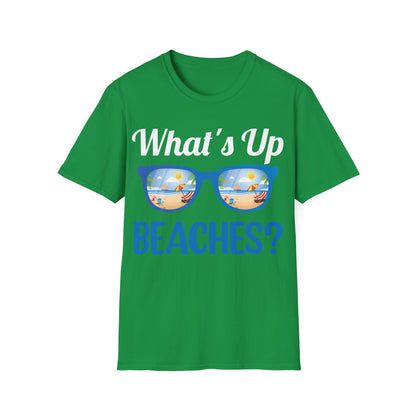 Funny What's Up Beaches Gifts Fathers Day Beach Vacation Summer T-Shirt