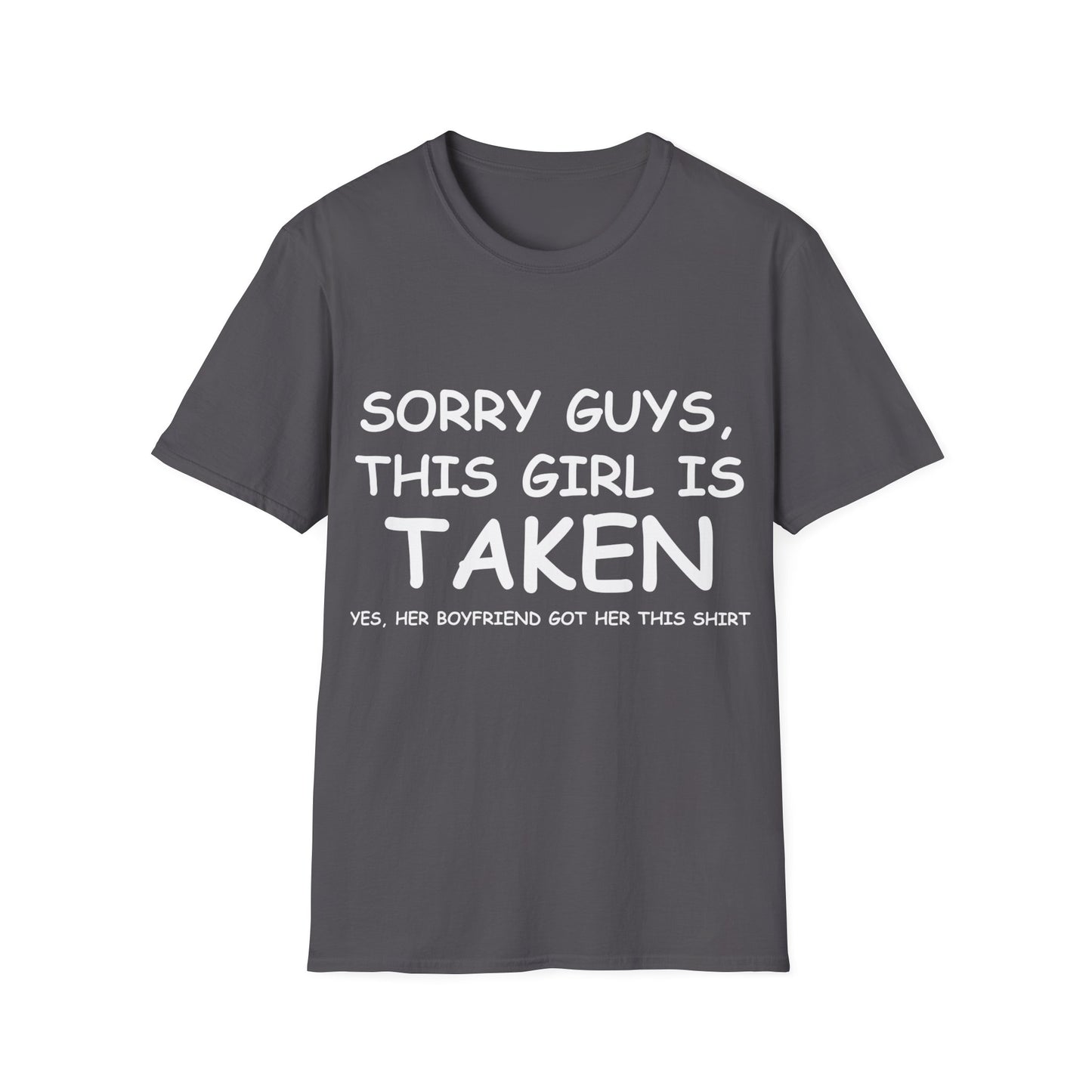 Funny Cute Sorry Im Taken Girlfriend Tshirt from Boyfriend t-Shirt for Men Women