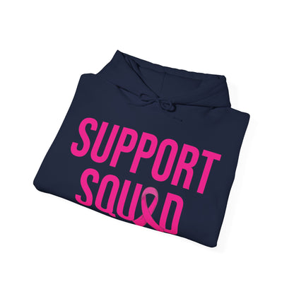 Support Squad Breast Cancer Warrior Awareness October Pink Hoodie